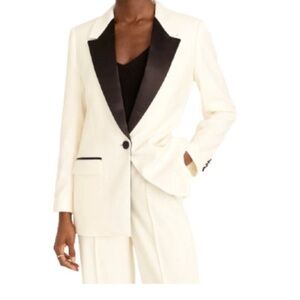 Jcrew Willa Tuxedo Blazer & trousers in Italian wool, NWT, sz 12